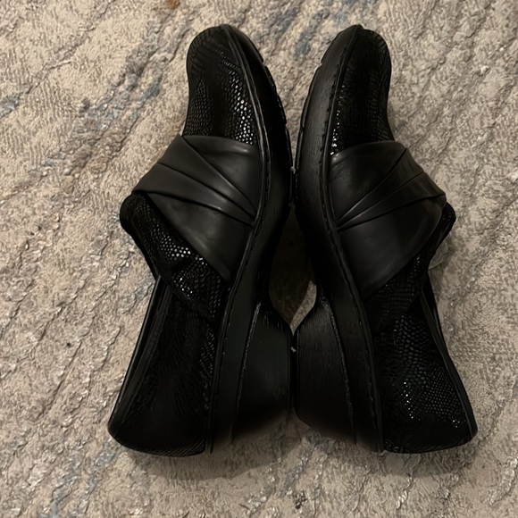 Montana Bayonne Leather Black Mule Clog Size 6.5 - Picture 3 of 11